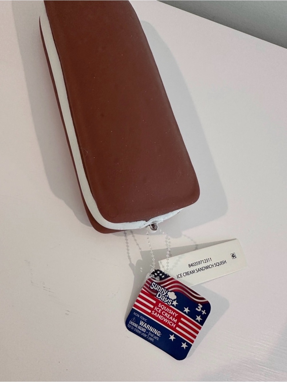 Sunny Days Brown Ice Cream Sandwich Squishy